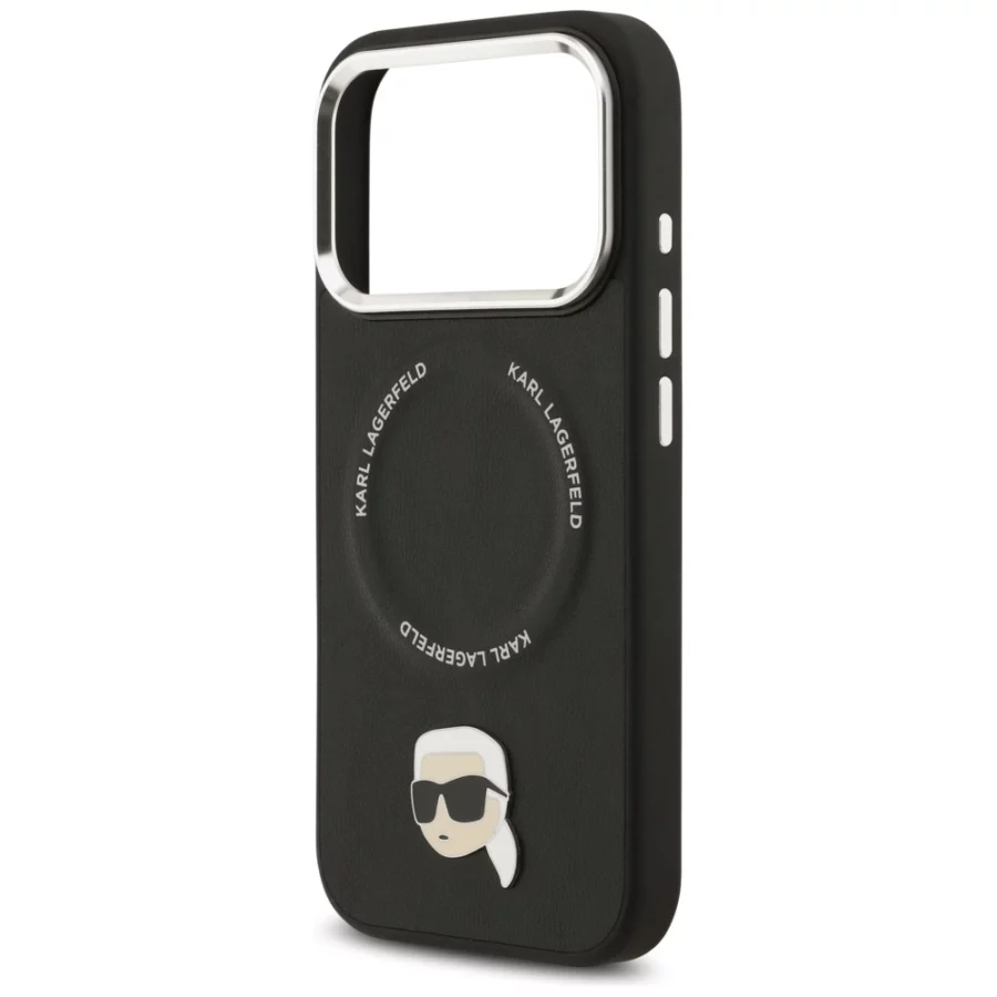 Etui Karl Lagerfeld Karl Pin MagSafe do iPhone 17 Pro - czarne