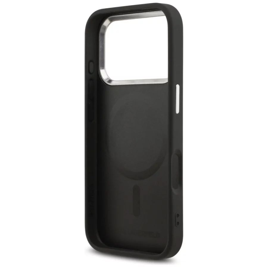 Etui Karl Lagerfeld Karl Pin MagSafe do iPhone 17 Pro - czarne