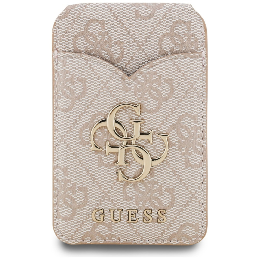 Portfel z lusterkiem Guess 4G Stand &    Mirror Magsafe różowy