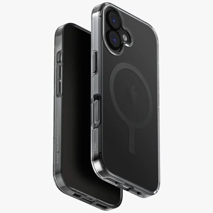Etui UNIQ Clario Magclick Charging na iPhone 17 - czarne