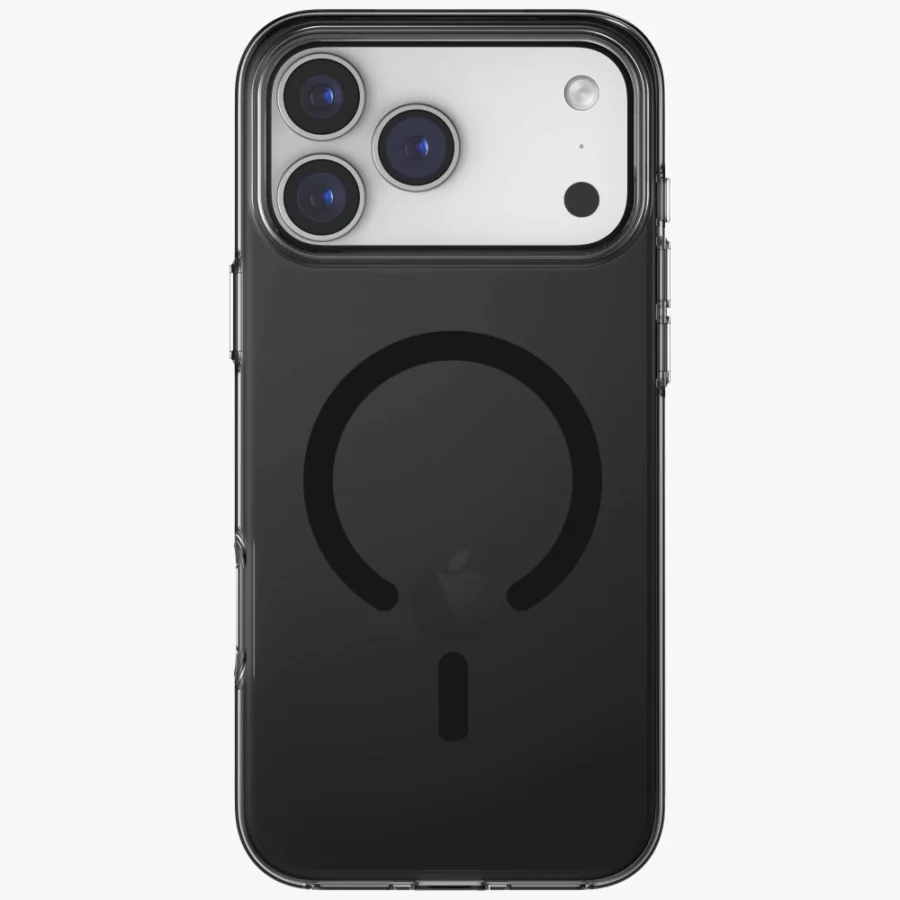 Etui UNIQ Clario Magclick Charging na iPhone 17 Pro Max - czarne