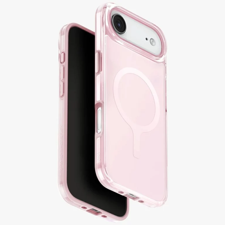 Etui UNIQ Clario Magclick Charging na iPhone Air - różowe