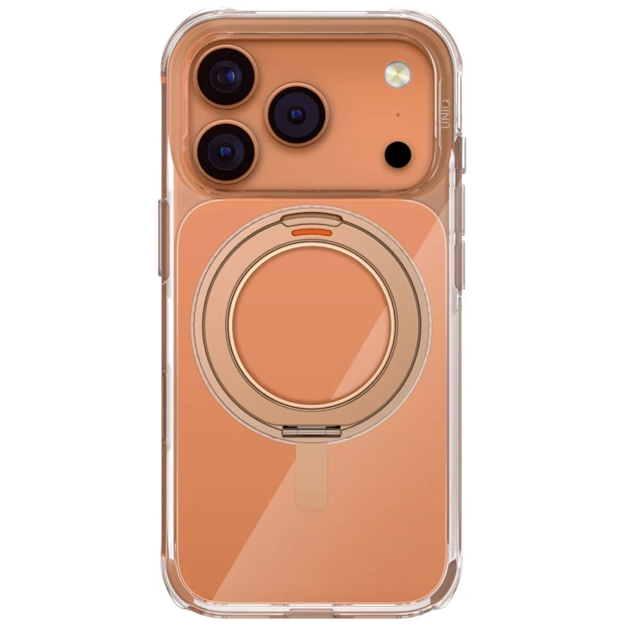 Etui UNIQ Swivix Rotating Kickstand 360 na iPhone 17 Pro - złote