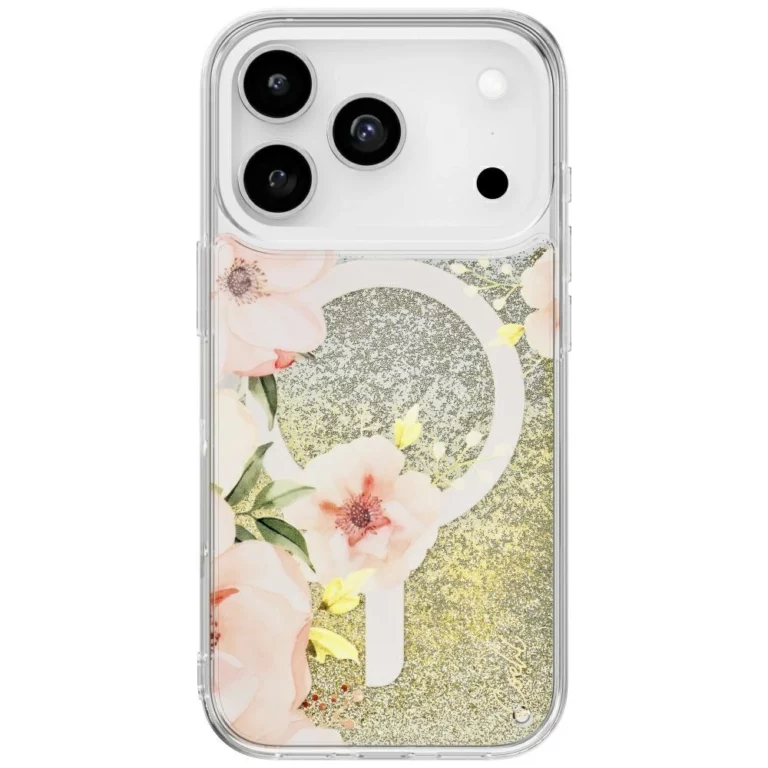 Etui UNIQ Coehl Fleurette Magnetic Charging na iPhone 17 Pro - przezroczyste