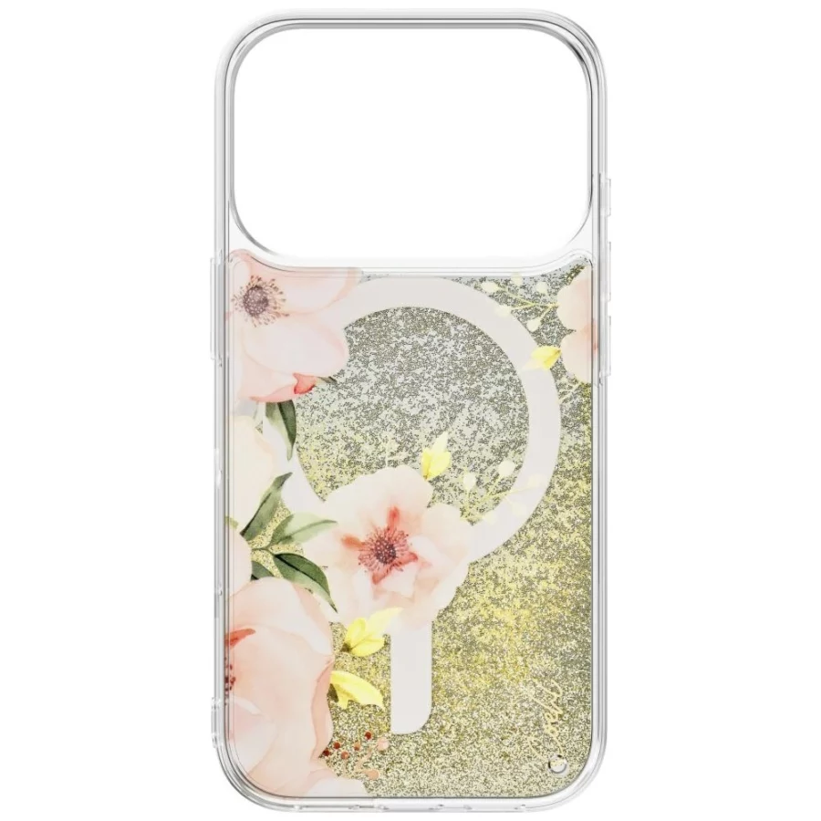 Etui UNIQ Coehl Fleurette Magnetic Charging na iPhone 17 Pro - przezroczyste