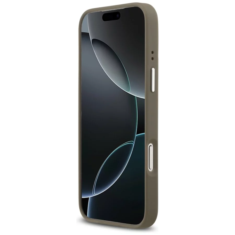 Etui Guess Grained Big 4G Classic Logo na iPhone 17 Pro Max - brązowe