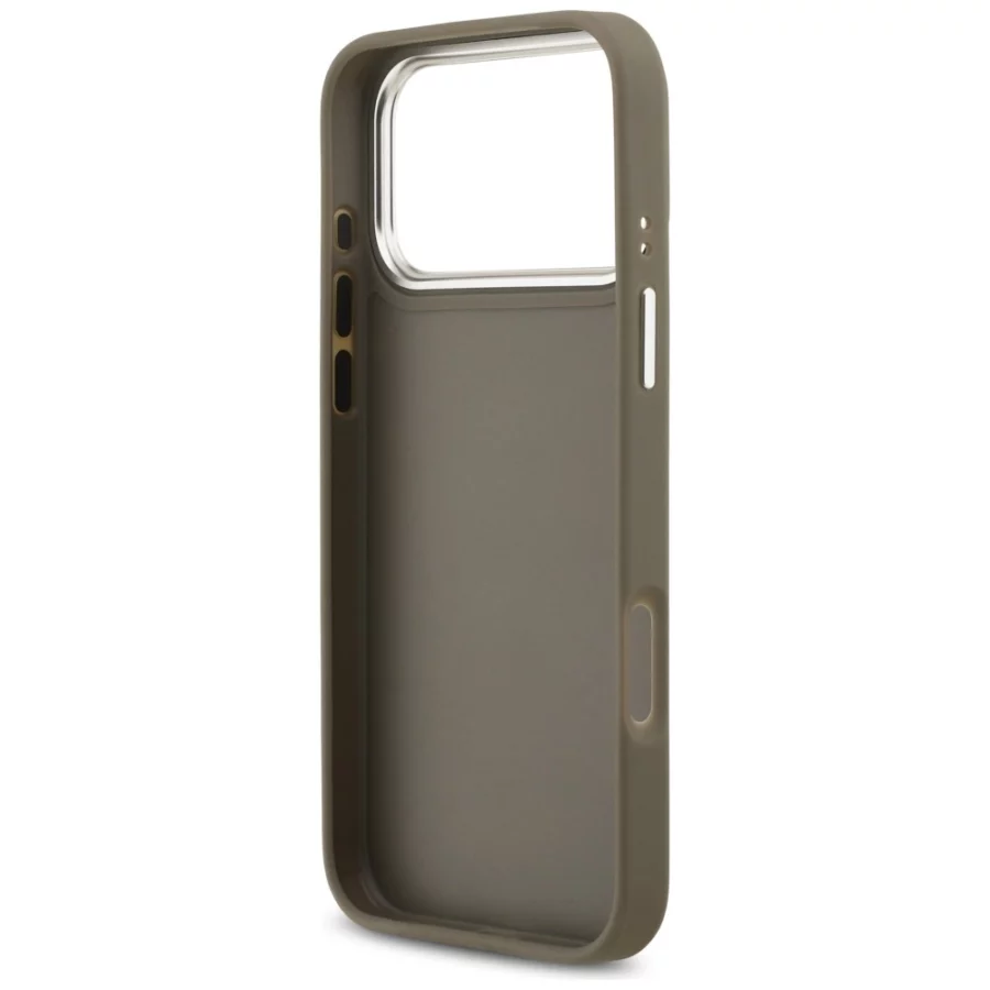 Etui Guess Grained Big 4G Classic Logo na iPhone 17 Pro Max - brązowe
