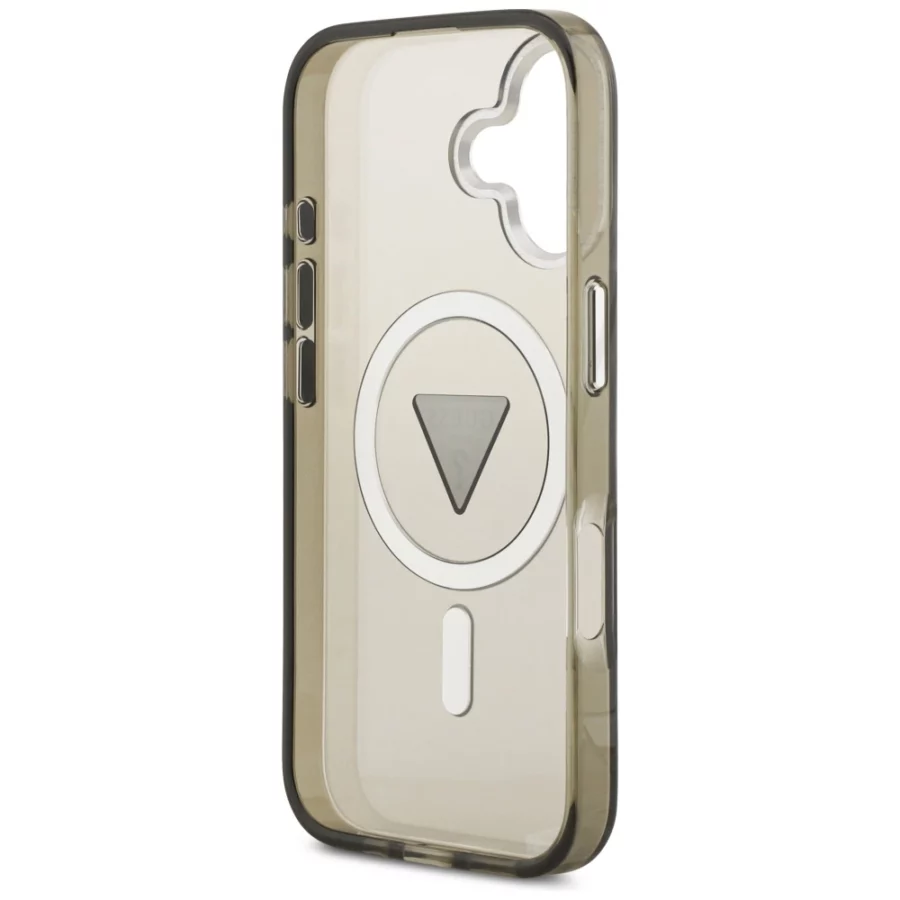 Etui Guess IML Gradient Triangle Logo MagSafe na iPhone 17 - oliwkowe