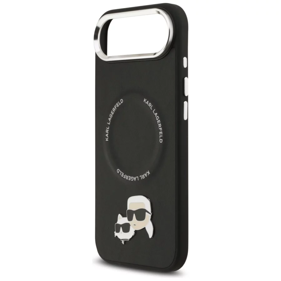 Etui Karl Lagerfeld Karl & Choupette Pins MagSafe na iPhone Air - czarne