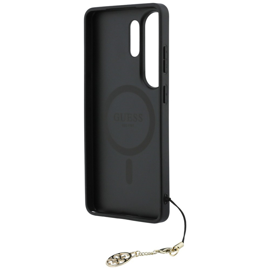 Etui Guess 4G Classic Logo Charm MagSafe do Samsung Galaxy S26 Ultra brązowy