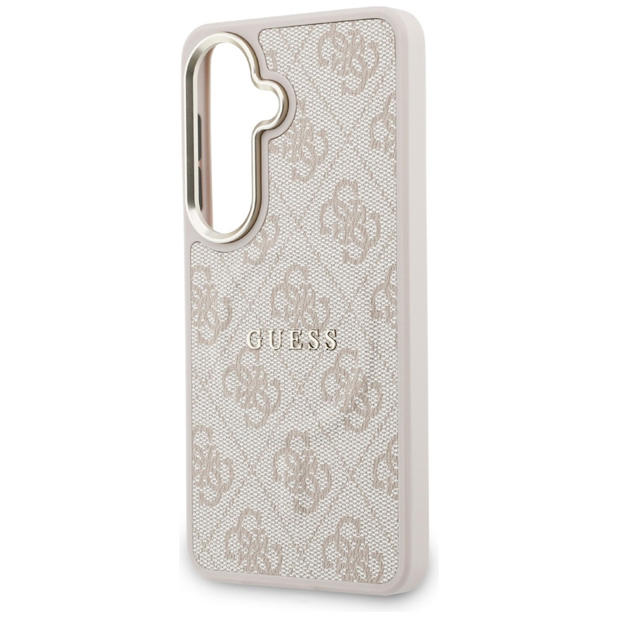 Etui Guess 4G Embossed Ring MagSafe do   Samsung Galaxy S26 Plus różowy