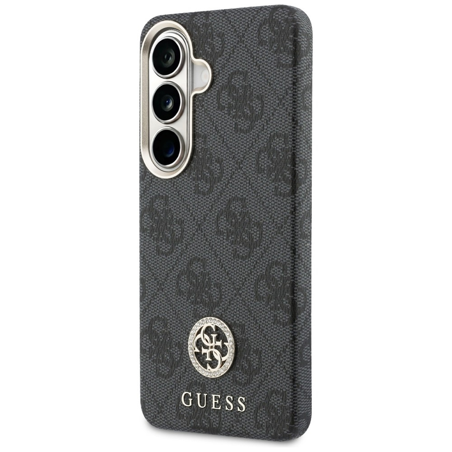 Etui Guess 4G Rhinestone Round Logo      MagSafe do Samsung Galaxy S26 czarny