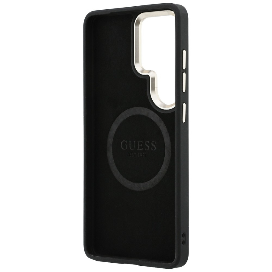 Etui Guess Perforated Logo MagSafe do    Samsung Galaxy S26 Ultra czarny