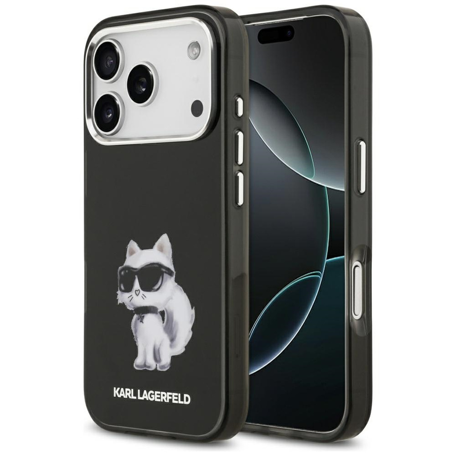 Etui Karl Lagerfeld IML Aquarelle        Choupette & Logo MagSafe do iPhone 17 Pro czarny
