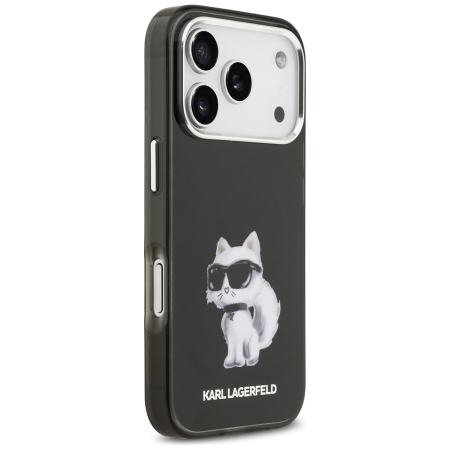 Etui Karl Lagerfeld IML Aquarelle        Choupette & Logo MagSafe do iPhone 17 Pro czarny