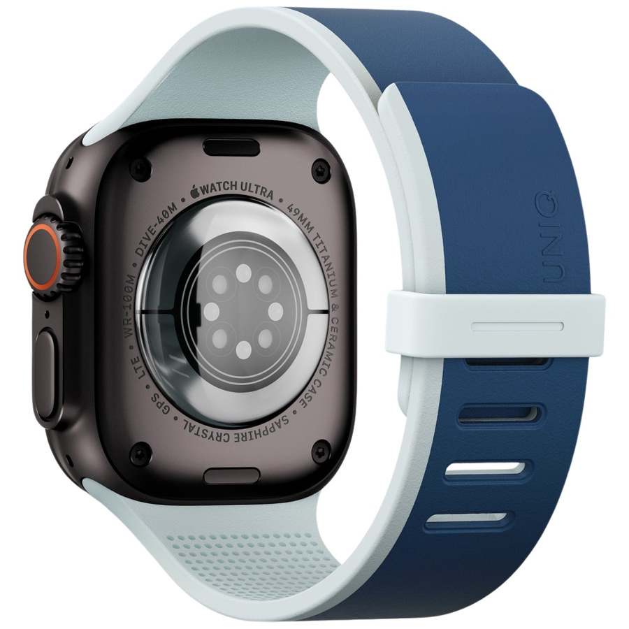 Pasek UNIQ Revix IV Premium do Apple     Watch 49/46/45/44mm Edition Reversible Magnetic granatowy-niebieski