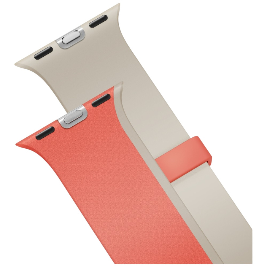 Pasek UNIQ Revix IV Premium do Apple     Watch 49/46/45/44mm Edition Reversible Magnetic różowy-beżowy