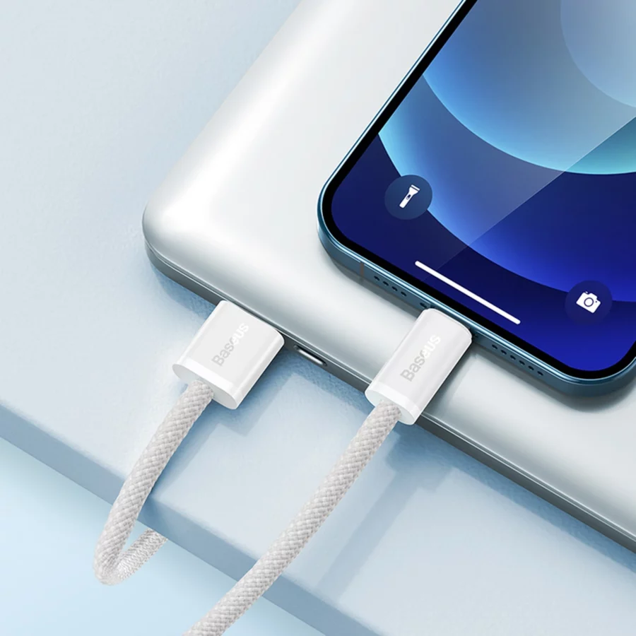 Kabel Baseus Dynamic Series 2.4A USB-A - Lightning 1m - biały