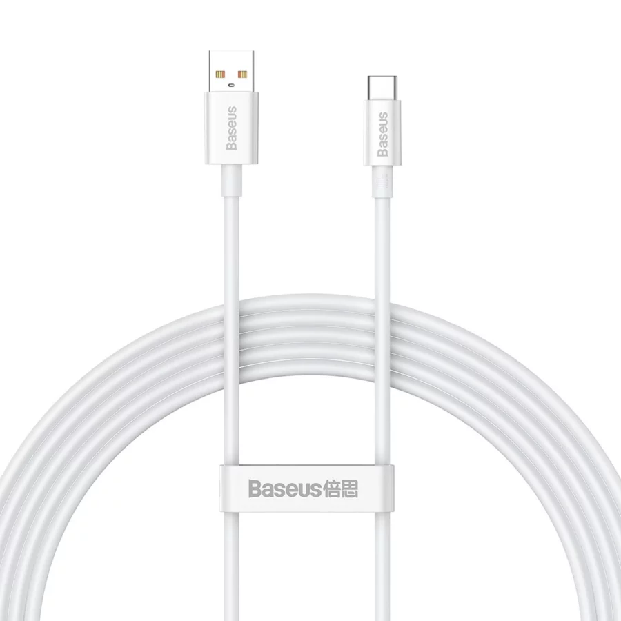 Kabel Baseus Superior Series USB-A - USB-C 100W 1m - biały