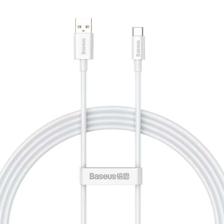 Kabel Baseus Superior Series USB-A - USB-C 100W 1,5m - biały