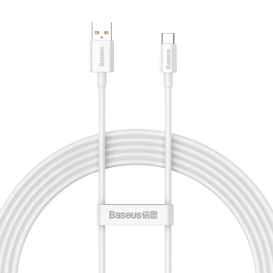 Kabel Baseus Superior Series 100W USB-A - USB-C 2m - biały