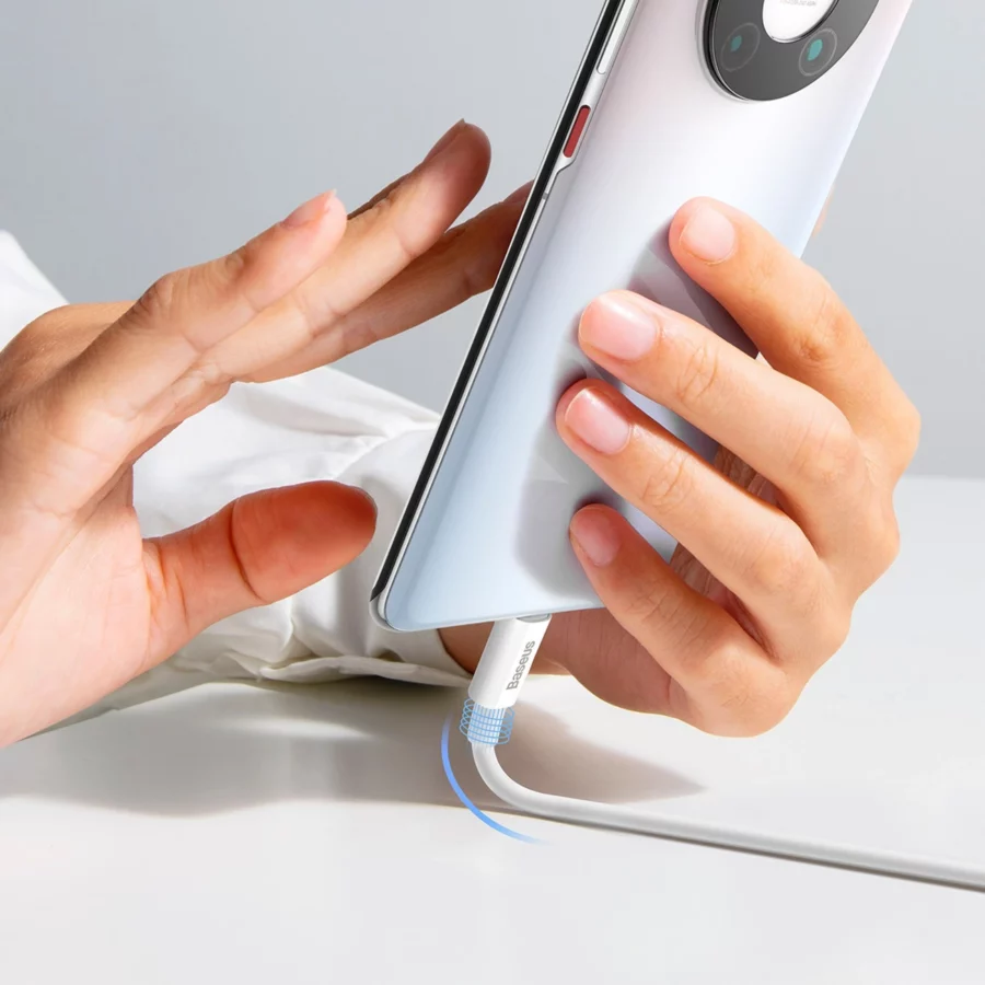 Kabel Baseus Superior Series 100W USB-A - USB-C 2m - biały