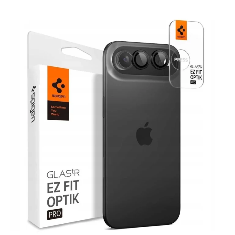 Osłona aparatu Spigen Optik Pro Glas.tR ”EZ FIT” 2-pack na iphone Air - czarna