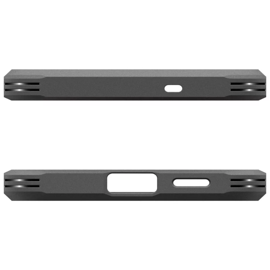 Etui Spigen Tough Armor Mag MagSafe na Samsung Galaxy S25 FE - czarno-żółte