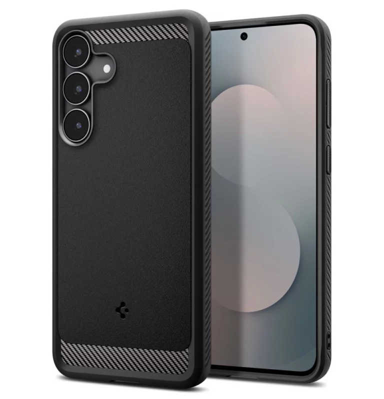 Etui Spigen Rugged Armor na Samsung Galaxy S25  FE - czarny mat