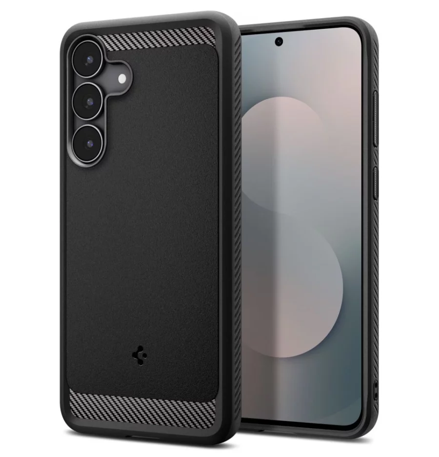 Etui Spigen Rugged Armor na Samsung Galaxy S25  FE - czarny mat