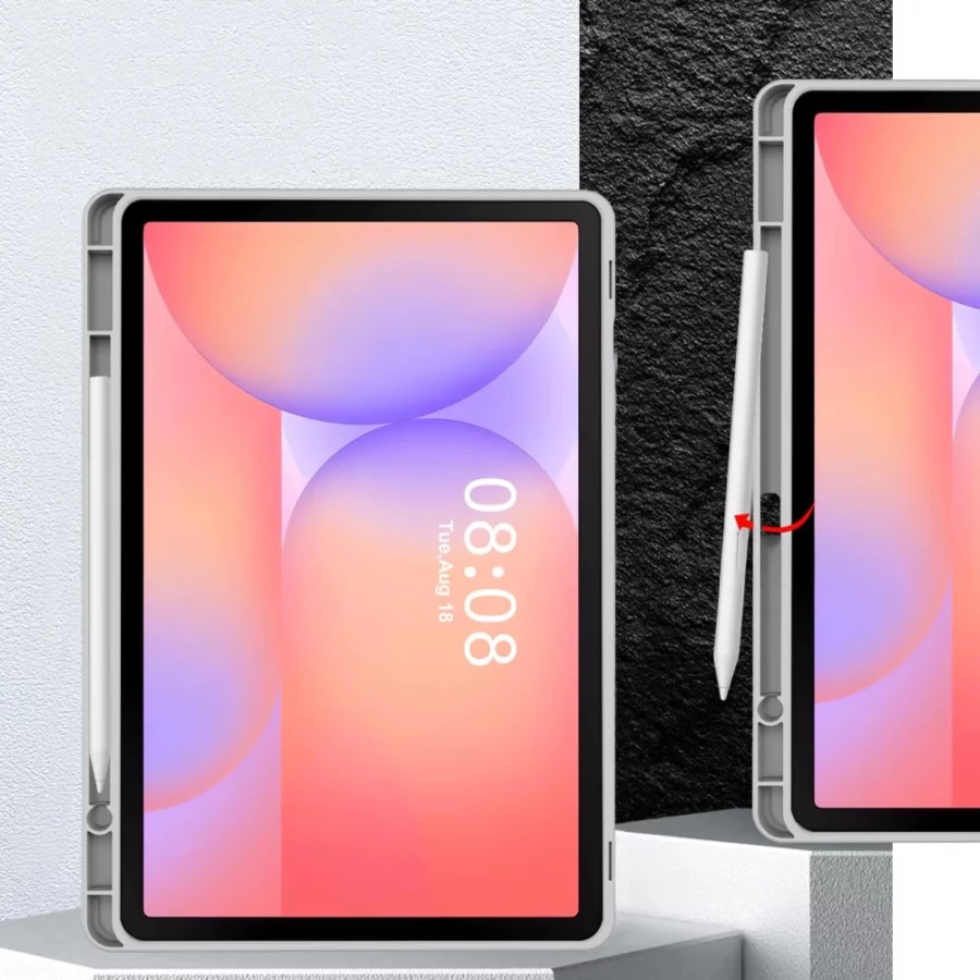 Etui Tech-Protect SmartCase Pen na Samsung Galaxy Tab S9 11.0 / S9 FE / S10 FE / S10 Lite 10.9 X710 / X716B / X510 / X516B / X520 / X526 / X400 / X406B - szare