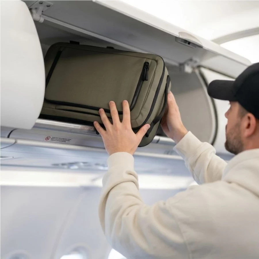 Plecak Tech-Protect Defender S50 do Ryanair & Wizzar, na laptopa 20L - oliwkowy