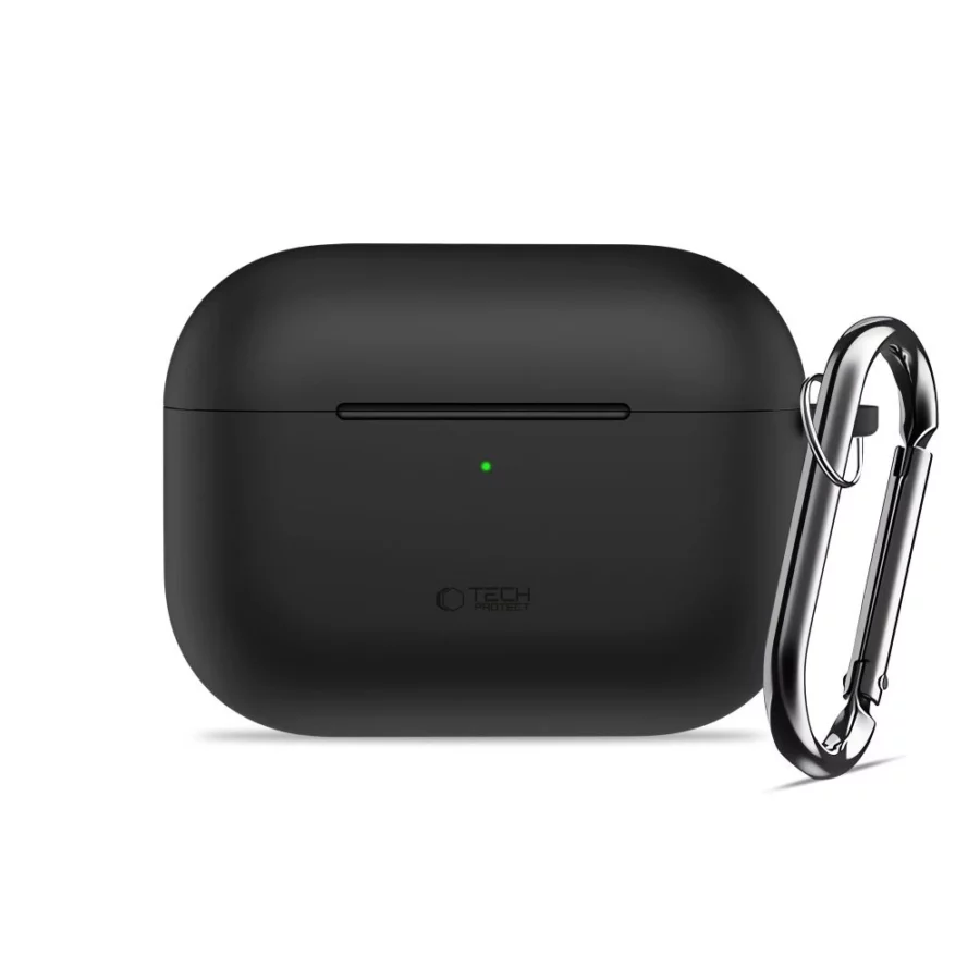 Etui Tech-Protect Silicone Hook na AirPods Pro 3 - czarne