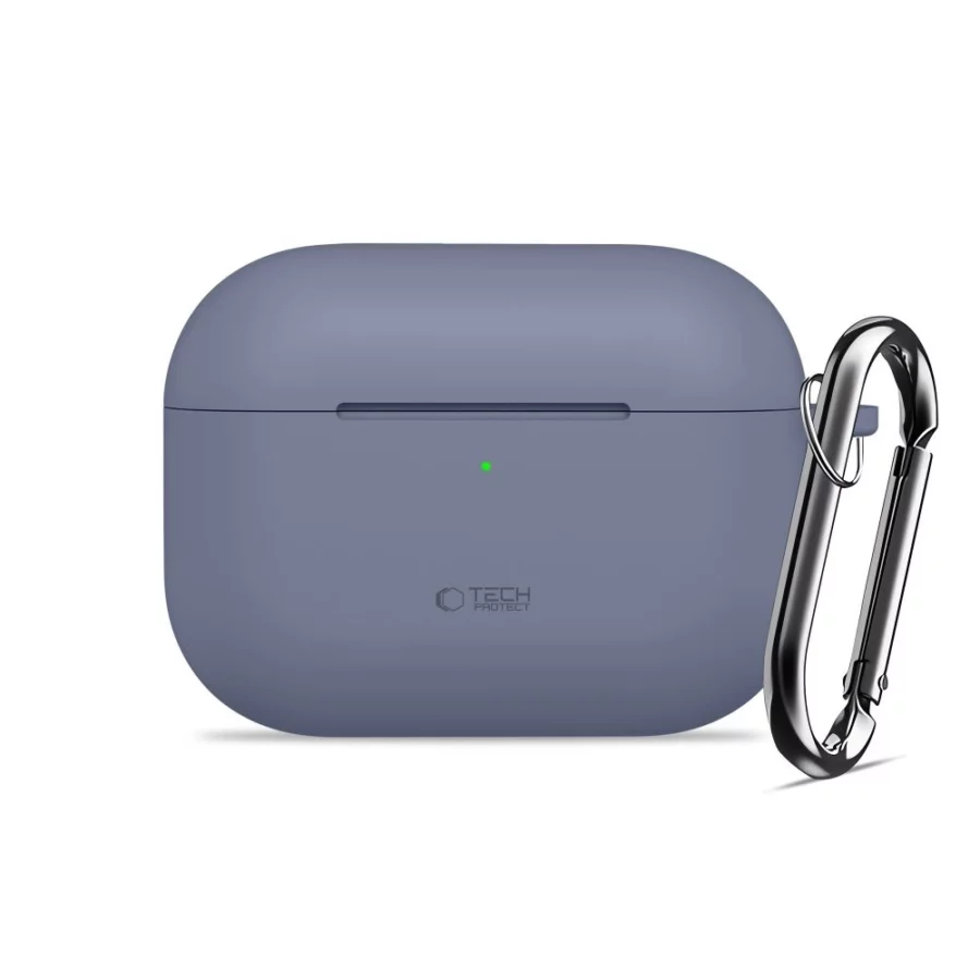 Etui Tech-Protect Silicone Hook na AirPods Pro - niebieskie