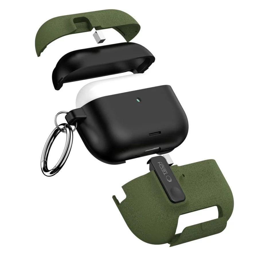 Etui Tech-Protect Slim Hook na AirPods Pro 3 - Zielone