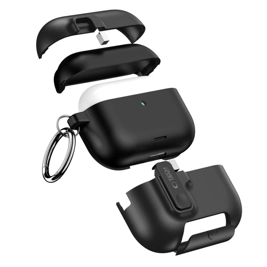 Etui Tech-Protect Slim Hook na AirPods Pro 3 - czarne
