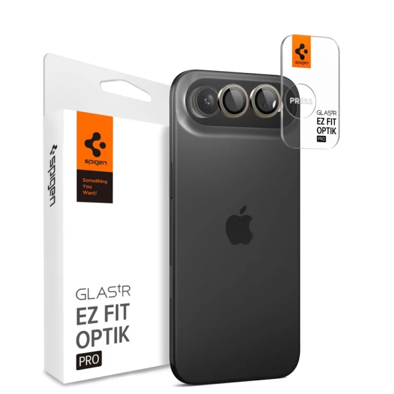 Osłona aparatu Spigen Optik Pro GLAS.TR ”EZ FIT” 2-pack na iPhone Air - złota
