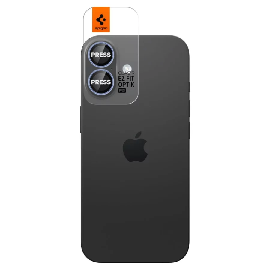 Osłona aparatu Spigen Optik Pro GLAS.TR ”EZ FIT” 2-pack na iPhone 16 / 16 Plus / 17 - niebieska