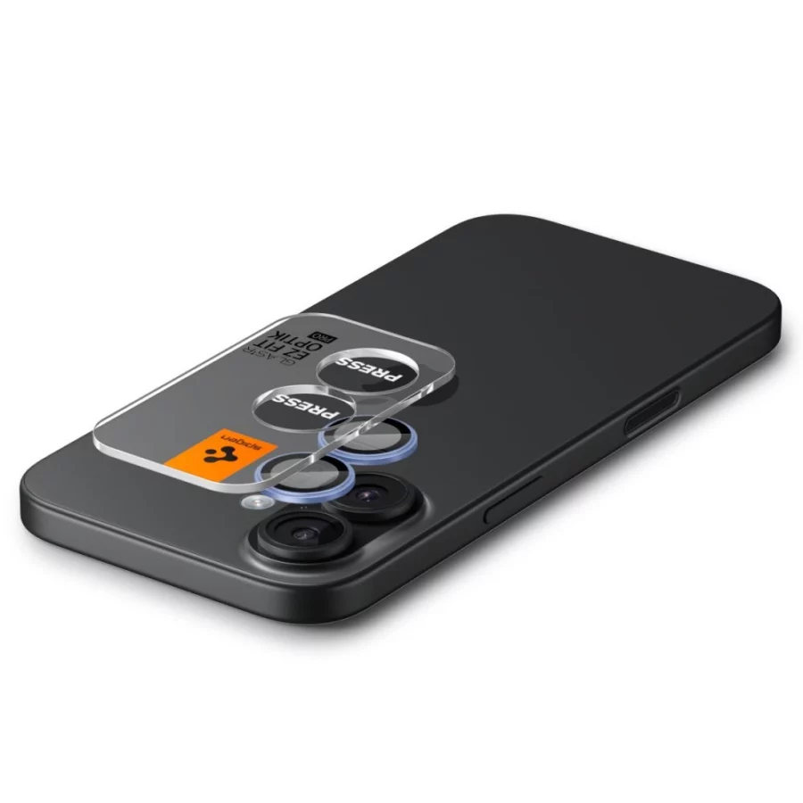 Osłona aparatu Spigen Optik Pro GLAS.TR ”EZ FIT” 2-pack na iPhone 16 / 16 Plus / 17 - niebieska