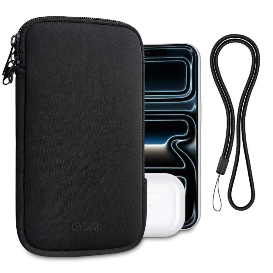 Etui Tech-Protect SM70 dla smartfonów 6.0"-7.2" - czarne