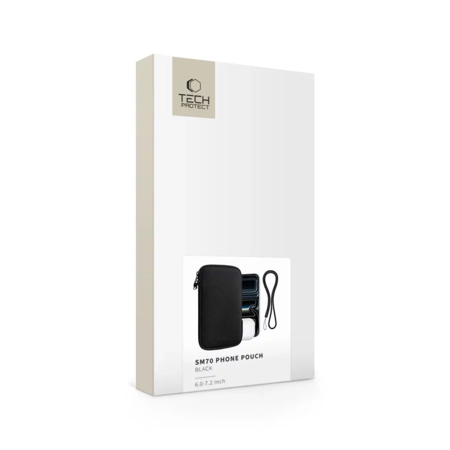 Etui Tech-Protect SM70 dla smartfonów 6.0"-7.2" - czarne