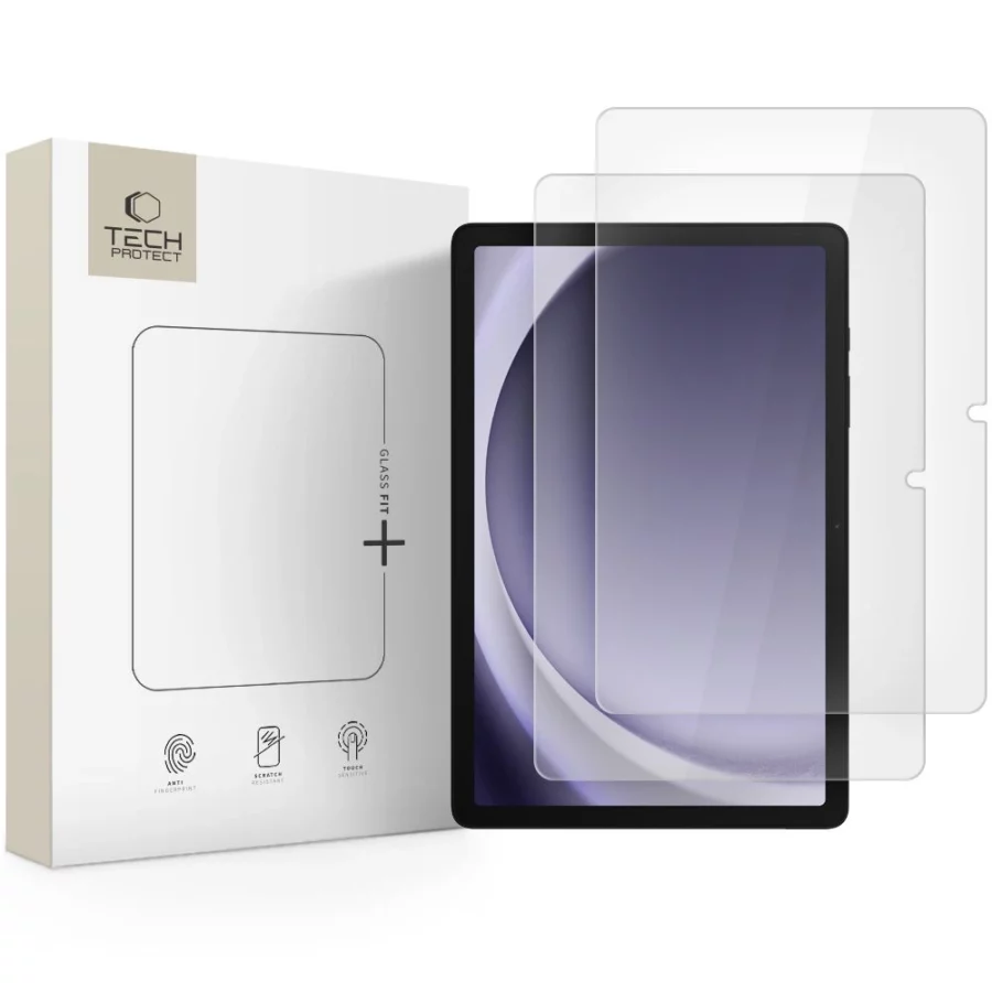 Szkło hartowane Tech-Protect Glass Fit+ 2-pack na Samsung Galaxy Tab A9+ / A11+ Plus 11.0 - przezroczyste