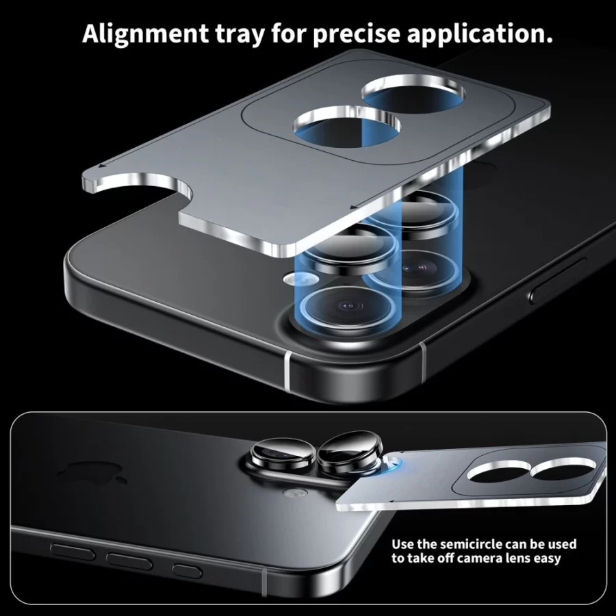 Osłona aparatu Tech-Protect Camring Fit+ na iPhone 17 - fioletowe