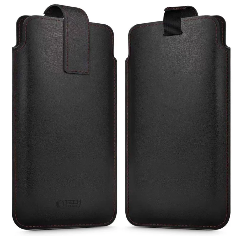 Etui Tech-Protect SM65 dla smartfonów 6.0-6.9" - czarno-czerwone