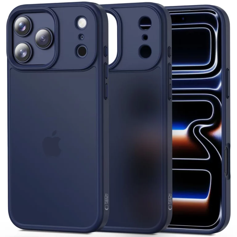 Etui Tech-Protect MagMat na iPhone 17 Pro - granatowy mat