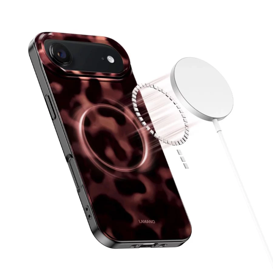Etui Tech-Protect Lamano MagSafe na iPhone Air - czarno-czerwone