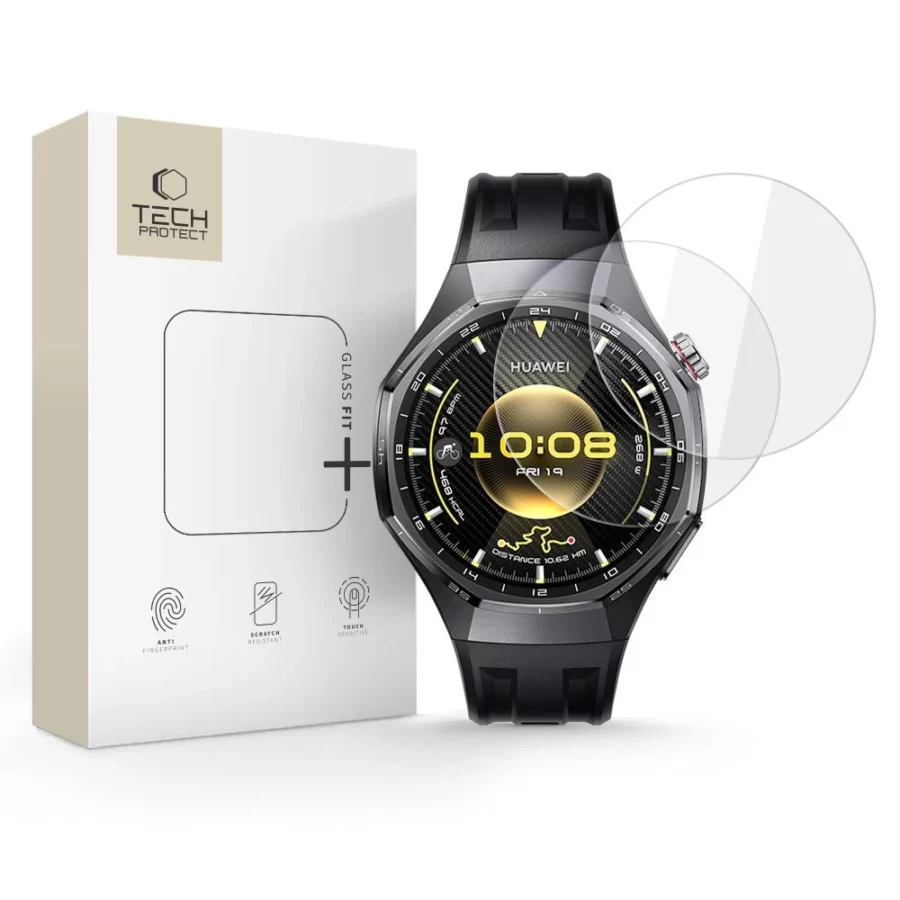 Szkło hartowane Tech-Protect Glass Fit+ 2-pack na Huawei Watch GT 6 Pro 46 mm - przezroczyste