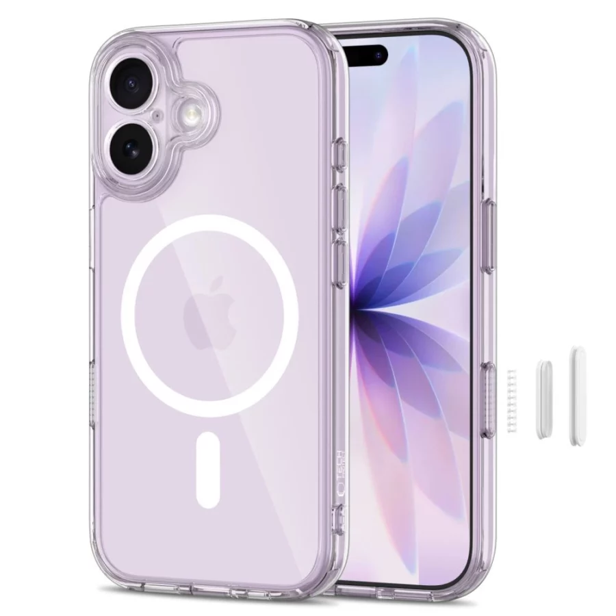 Etui Tech-Protect Magpeak Magsafe CC na iPhone 17 - przezroczyste