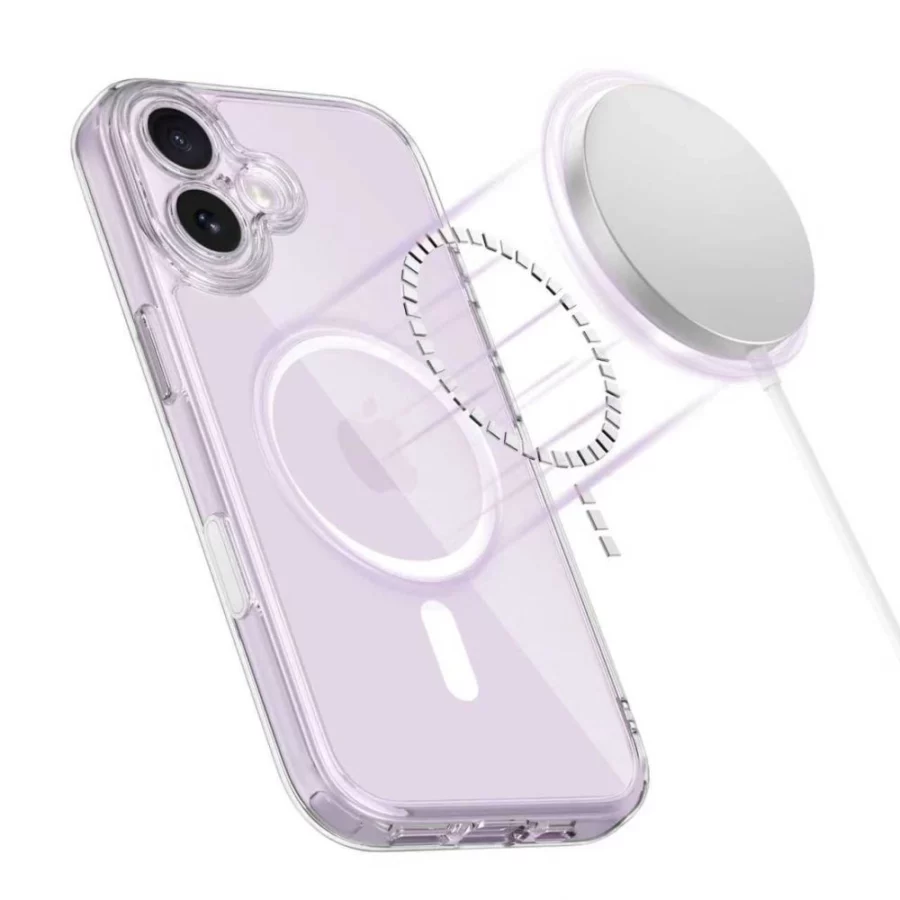 Etui Tech-Protect Magpeak Magsafe CC na iPhone 17 - przezroczyste