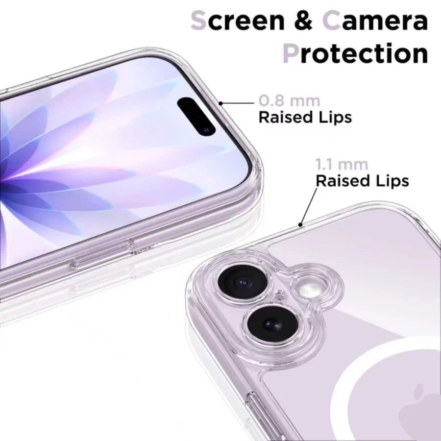 Etui Tech-Protect Magpeak Magsafe CC na iPhone 17 - przezroczyste